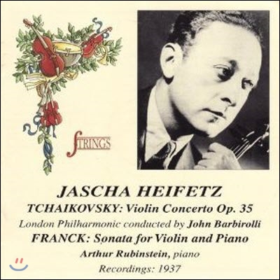 [중고] Jascha Heifetz / Tchaikovsky: Violin Concerto Op.35, Franck: Sonata For Violin And Piano (수입/qt99325)