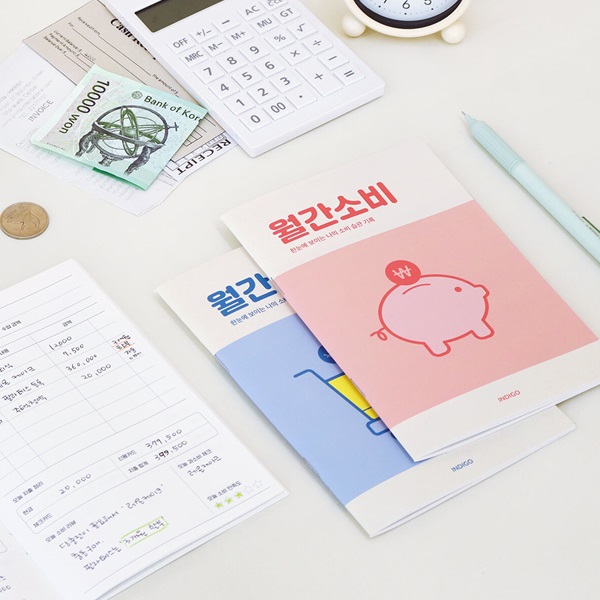 월간소비 플래너(1개월,데일리,가계부,캐시북)