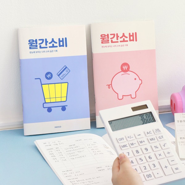 월간소비 플래너(1개월,데일리,가계부,캐시북)