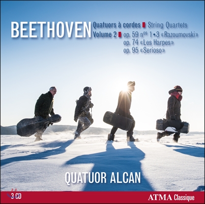 Quatuor Alcan 베토벤: 중기 현악 사중주 2집 (Beethoven: String Quartets Vol.2)