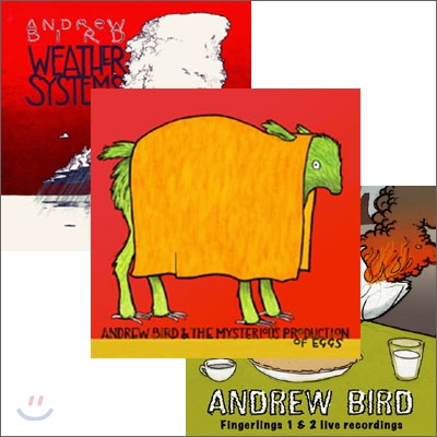 Andrew Bird - 3CD korean Special Edition (Andrew Bird &amp; the Mysterious Production of Eggs + Weather Systems + Fingerlings 1&amp;2: Live Recordings)