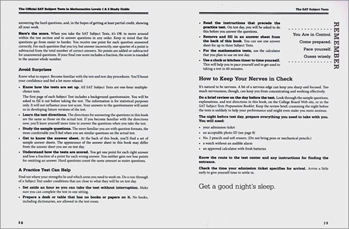 The Official SAT Subject Tests in Mathematics Levels 1 & 2 Study Guide