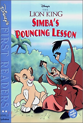 Disney's First Readers Level 2 : Simba's Pouncing Lesson - The Lion King (Hardcover + CD 1장)