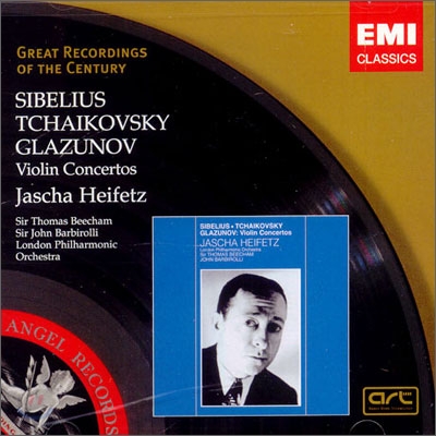 시벨리우스/ 차이코프스키/ 글라주노프 : 바이올린 협주곡 - 하이페츠