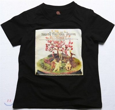 동방신기 "풍선" 반팔 티셔츠 : Balloon Tree 풍선나무 (검은색)