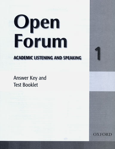 Open Forum 1 : Student's Book (Academic Listening and Speaking)