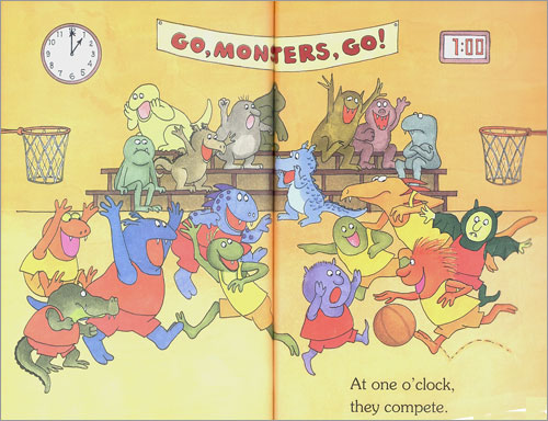 Scholastic Hello Math Reader Level 1 : Monster Math School Time