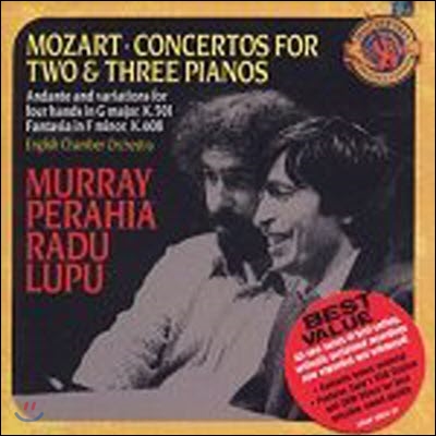 [중고] Murray Perahia, Radu Lupu, George Solti / 모차르트 : 두 대와 세 대의 피아노를 위한 협주곡, 브람스 : 두 대의 피아노를 위한 하이든 변주곡 (Mozart : Concertos for 2 and 3 Pianos, Brahms : Haydn Va