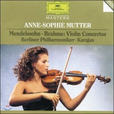 [중고] Anne-Sophie Mutter & Herbert Von Karajan / Mendelssohn : Violin Concerto Op.64, Brahms : Violin Concerto Op.77 (dg3165)