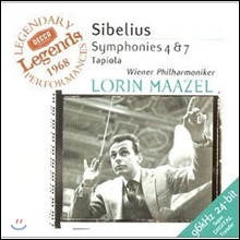 [중고] Lorin Maazel / Sibelius : Symphony No.4 Op.63, No.7 Op.105, Tapiola Op.112 (수입/4669952)