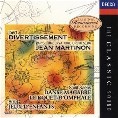 Jean Martinon / Ibert : Divertissement, Saint-Saens : Danse Macabre, Bizet : Jeux D'enfants (미개봉/dd4316)