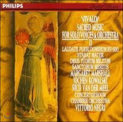 Vittorio Negri / Vivaldi : Sacred Music for Solo Voice and Orchestra, Vol.2 (수입/미개봉/4320912)