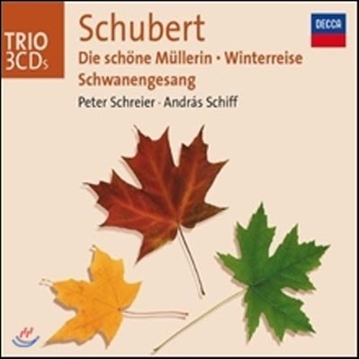 [중고] Peter Schreier, Andras Schiff / Schubert : Die Schone Mullerin, Winterreise, Schwanengesang (3CD/수입/4752682)