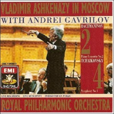 [중고] Vladimir Ashkenazy, Andrei Gavrilov / Tchaikovsky Symphony No.4 & Rachmaninov Piano Concerto No.2 (수입/cdc7540032)