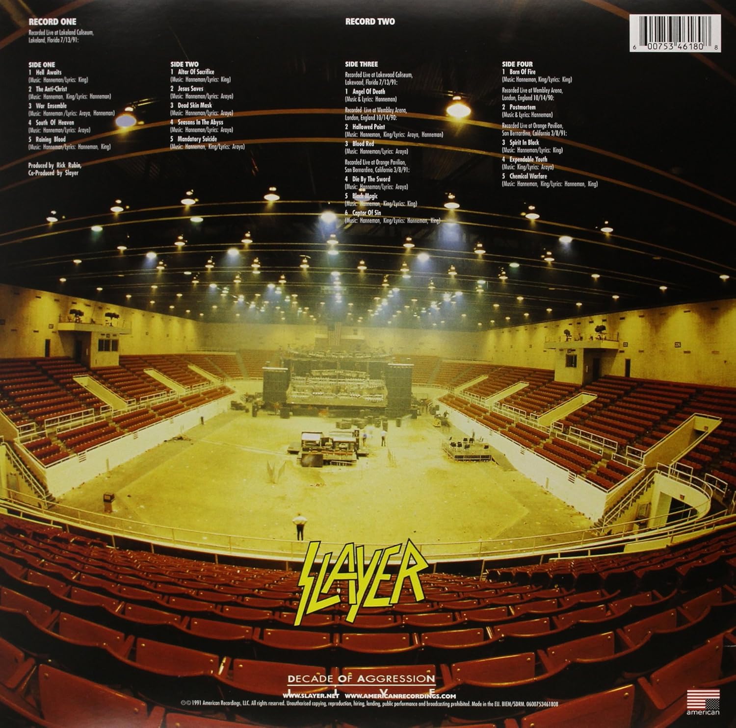 Slayer (슬레이어) - Live: Decade Of Aggression [2LP] | Slayer