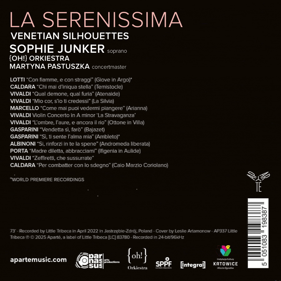 Sophie Junker (소피 융커) - 베네치아의 실루엣 (Venetian Silhouettes) : La Serenissima