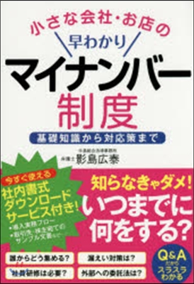 小さな會社.お店の早わかりマイナンバ-制