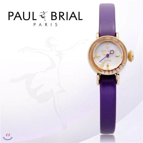 폴브리알(PAUL BRIAL) 여성시계(아작시오/PB8006GDVI/가죽밴드/백화점AS접수가능)