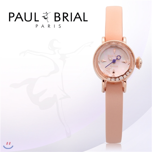 폴브리알(PAUL BRIAL) 여성시계(아작시오/PB8006RGPK/가죽밴드/백화점AS접수가능)