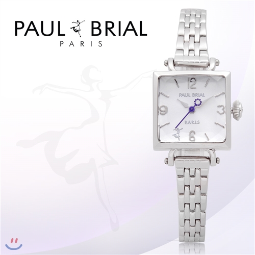 폴브리알(PAUL BRIAL) 여성시계(툴루즈/PB8007WS/팔찌밴드/백화점AS접수가능)