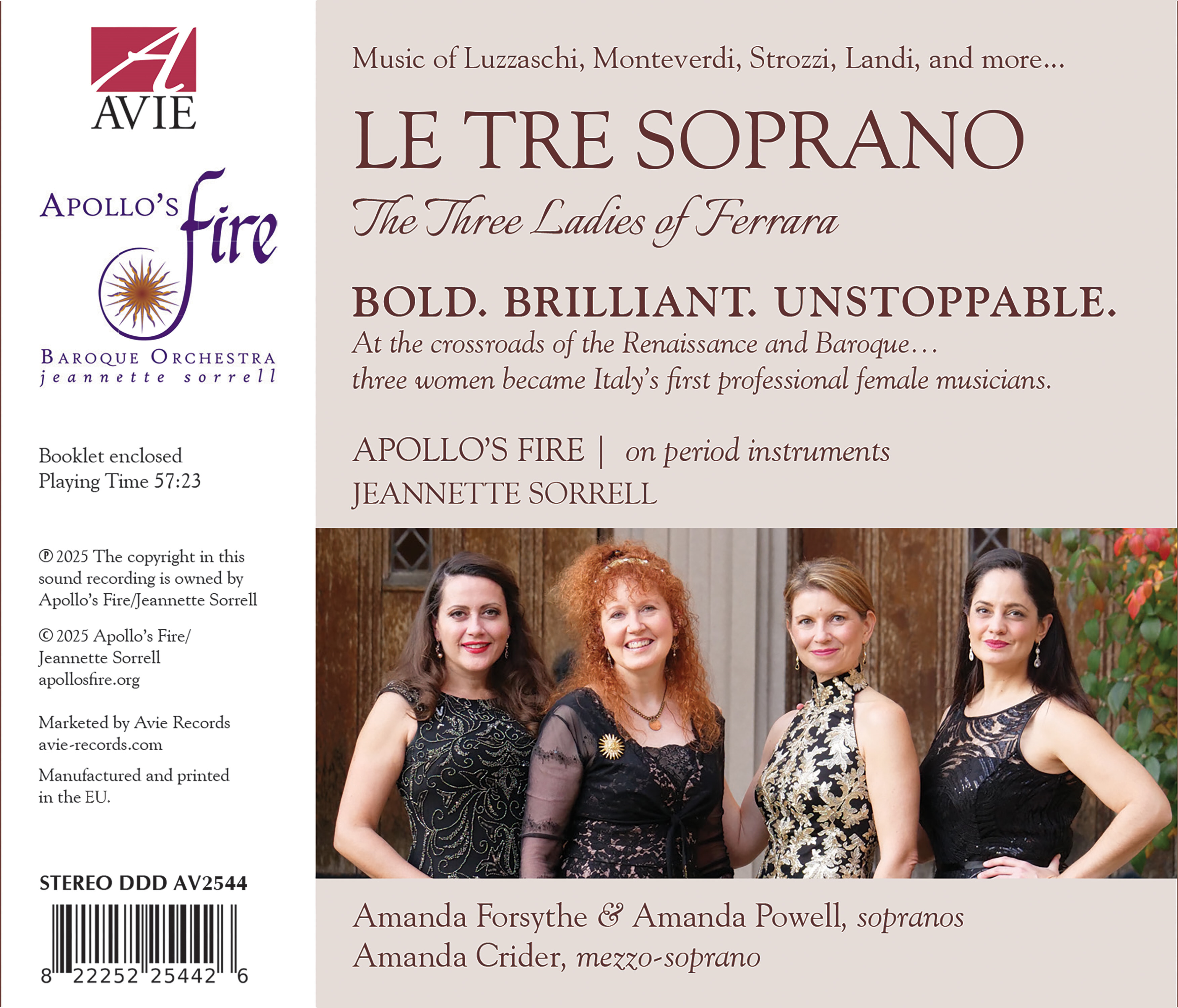 페라라의 세 여인 - 루차스키, 몬테베르디, 스트로치, 란디 등의 음악 (Le Tre Soprano - The Three Ladies Of Ferrara)