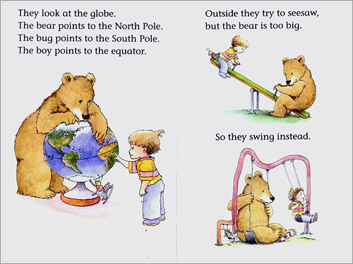 Scholastic Hello Reader Level 1-49 : A Bug, a Bear, and a Boy Go to School (Book+CD Set)