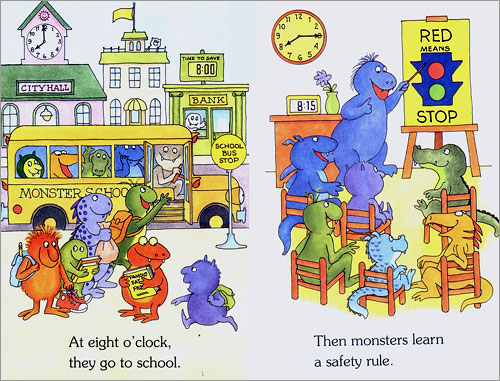 Scholastic Hello Reader Level 1-31 : Monster Math School Time (Book+CD Set)