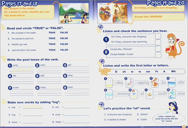 Disney's First Readers Level 2 Workbook : Abu Monkeys Around - ALADDIN