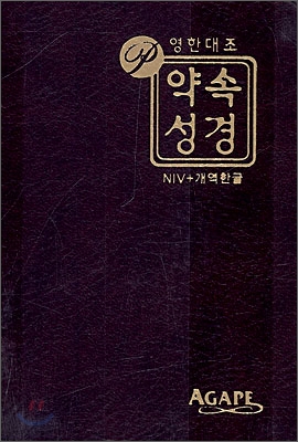 PROMISE BIBLE 영한대조 약속성경(NIV+개역한글)(무색인,가죽,무지퍼)(8*11.5)(다크브라운)