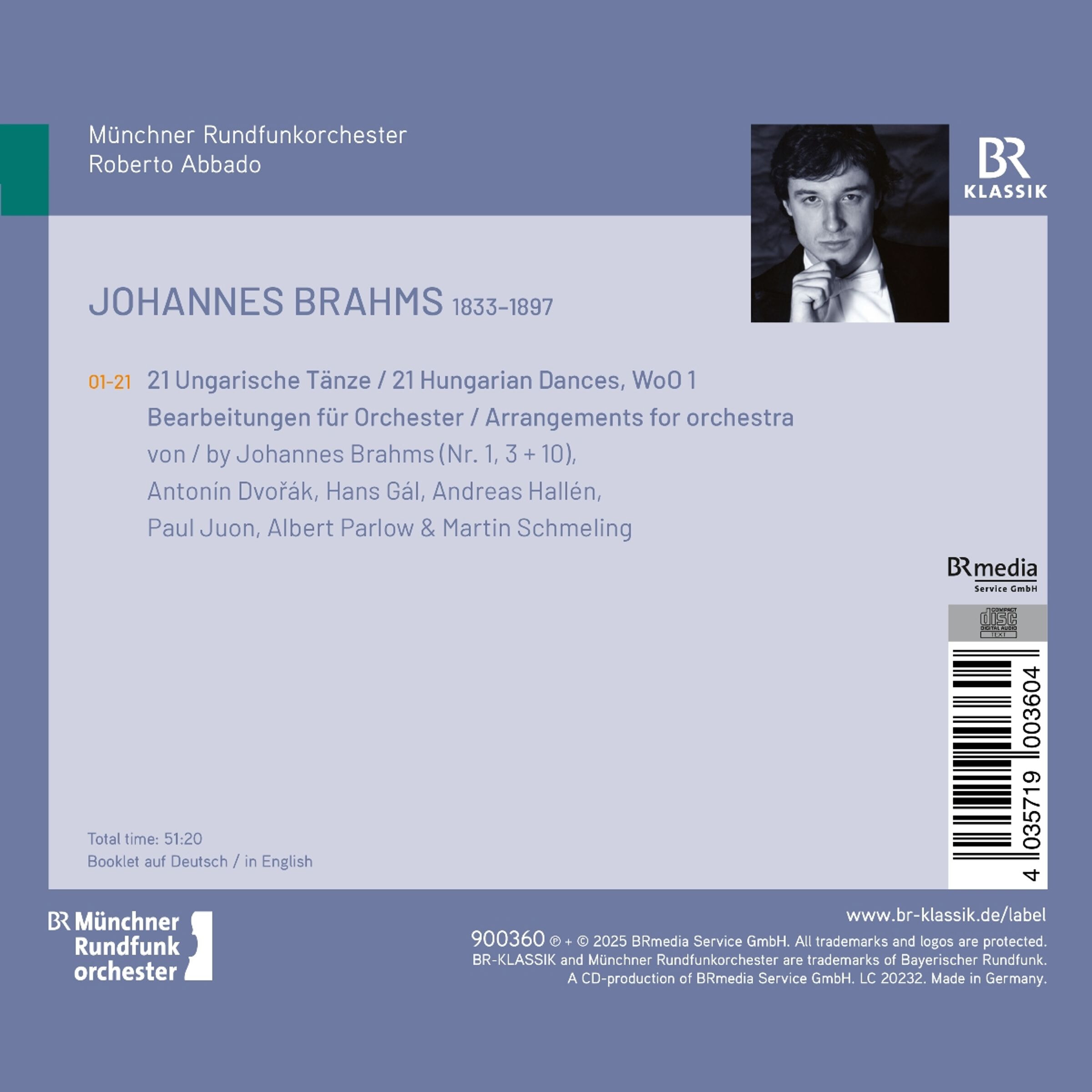 Roberto Abbado 브람스: 헝가리 춤곡집 (Brahms: Ungarische Tanze)