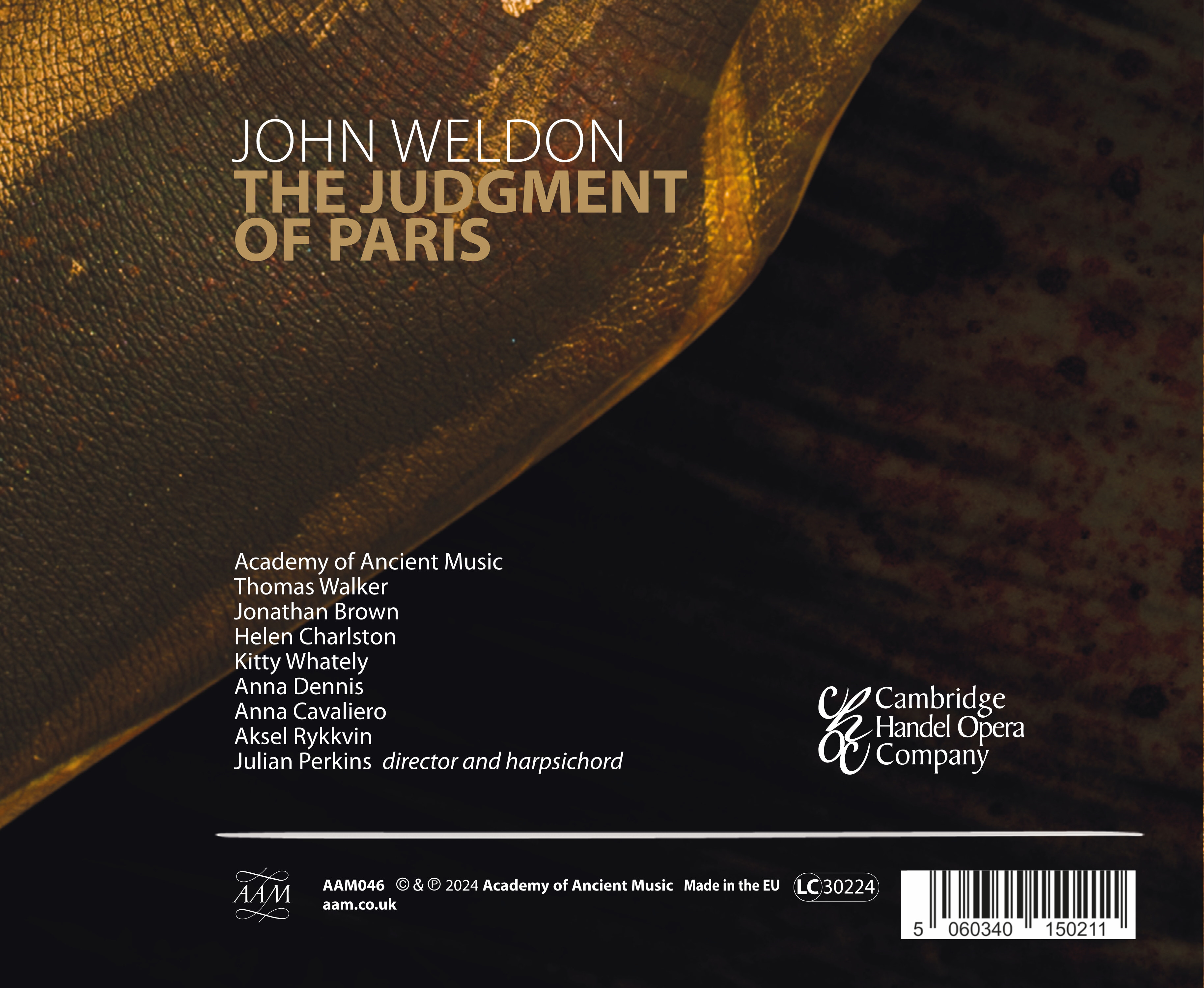 Julian Perkins 존 웰던: 파리스의 선택 (John Weldon: The Judgment of Paris)