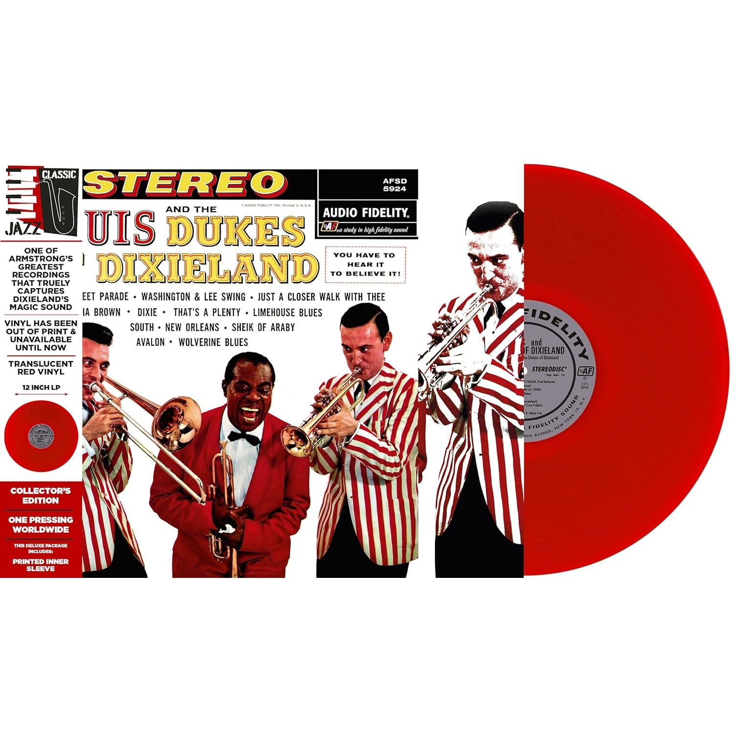 Louis Armstrong (루이 암스트롱) - Louis Armstrong and the Dukes of Dixieland [레드 컬러 LP]
