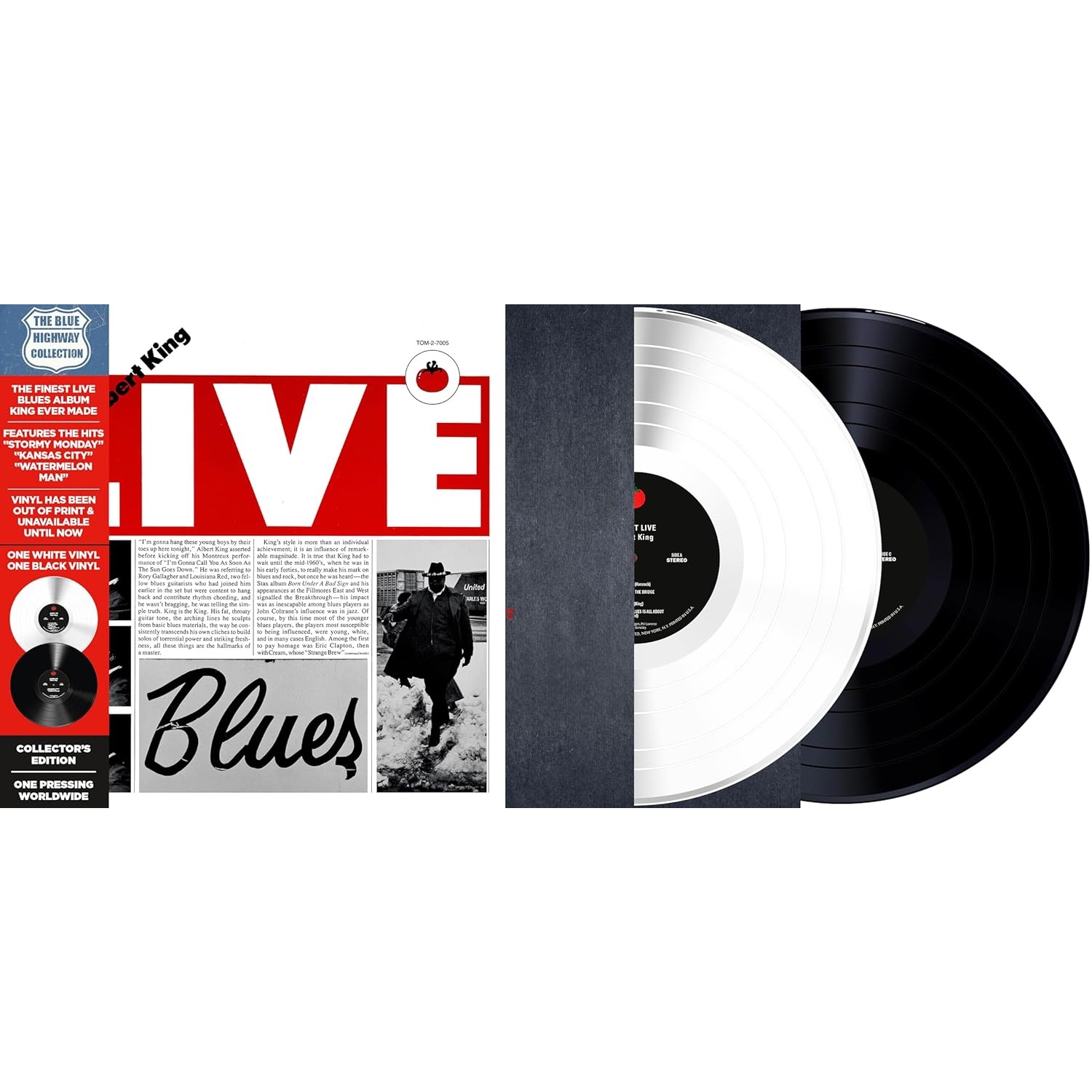 Albert King (알버트 킹) - Albert Live [블랙 & 화이트 컬러 2LP]
