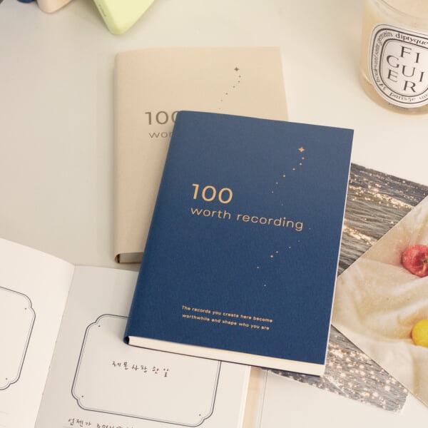 오첵 100 월스레코딩 노트 감사 감정 일기