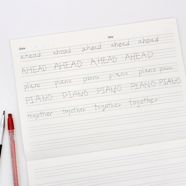 [4권 세트] 비팬시 초등 영어 가로노트 넓은칸 (저학년 노트)