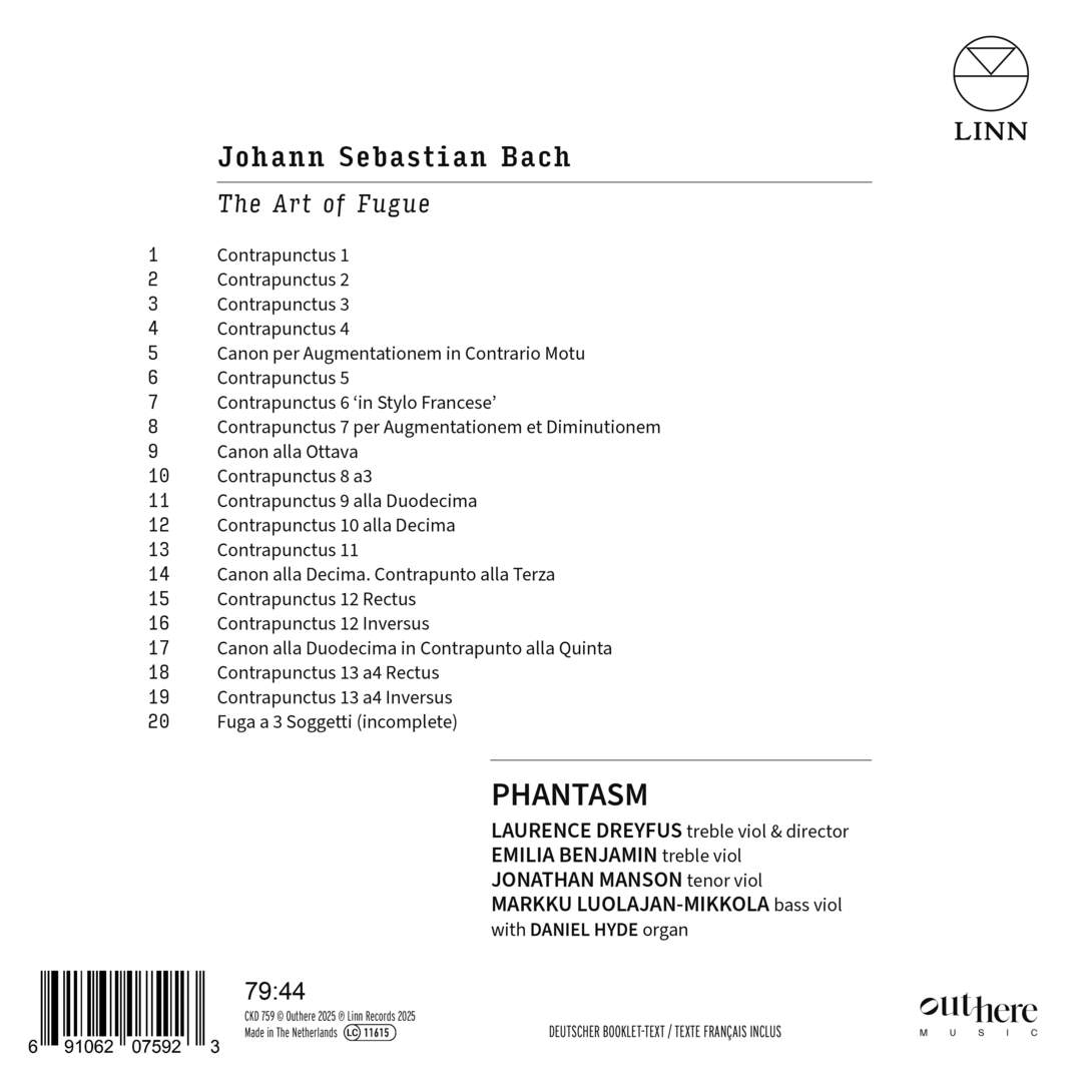 Phantasm 바흐: 푸가의 기법 (Bach: The Art of Fugue)