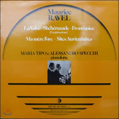 [중고] [LP] Maria Tipo, Alessandro Specchi / Ravel : Composizioni Per Pianoforte A 4 Mani (수입/rcl27030)