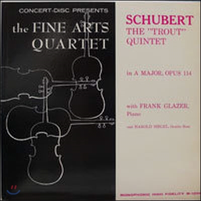 [중고] [LP] The Fine Arts Quartet / Schubert : The `Trout` Quintet (수입/m1206) - sr81