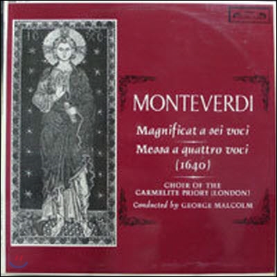 [중고] [LP] George Malcolm / Monteverdi : Magnificat a sei voci, Messa a quattro voci (수입/sol263)