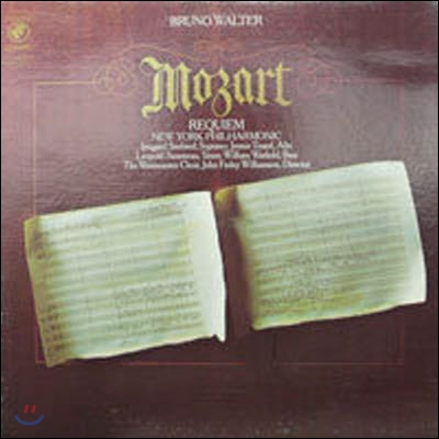 [중고] [LP] Bruno Walter / Mozart : Requiem (수입/34619) - sr263