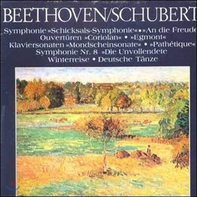 [중고] [LP] V.A. / The Classic Library Of The Great Masters (Beethoven/Schubert) 세계명곡대전집 (하드박스/6LP/srbk0153~8)