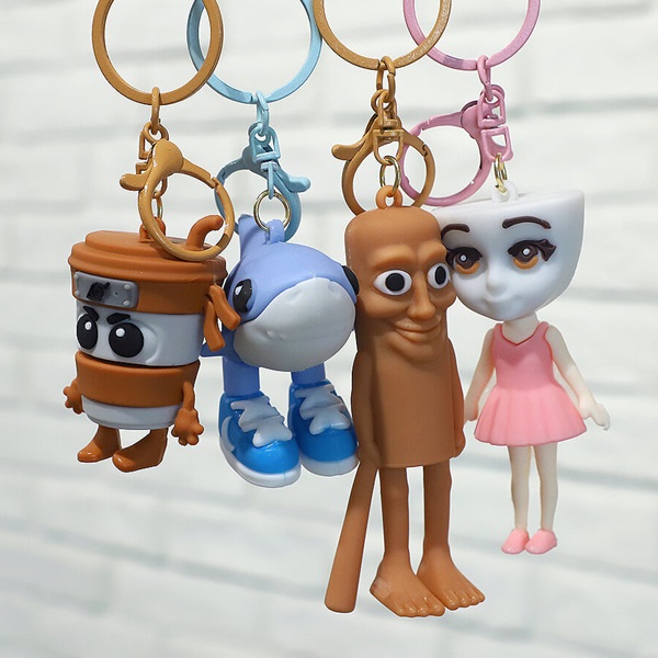 퉁퉁사후르 발레리나 카푸치노 실리콘 가방 키링 아사시노 틀랄랄레로 트랄랄라 쇼츠 유행 밈 초딩 선물