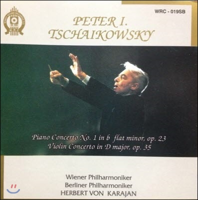 [중고] Herbert Von Karajan / Tchaikovsky: Piano, Violin Concerto (wrc019sb)