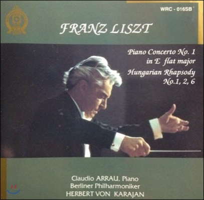 [중고] Claudio Arrali, Herbert Von Karajan / Liszt: Piano Concerto No.1, Hungarian Rhapsody (wrc016sb)