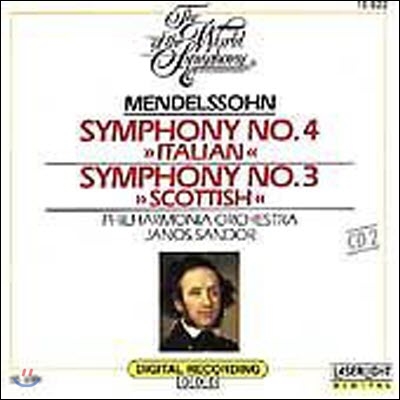 [중고] V.A / Mendelssohn: Symphonies Nos. 3 &amp; 4 (수입/15822)