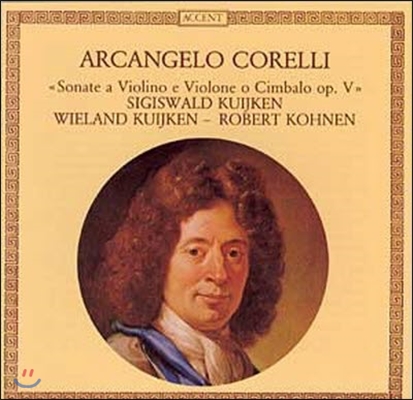 [중고] Robert Kohnen, Sigiswald Kuijken, Wieland Kuijken / Corelli : Sonata for Violin and Cello, Cembalo, Op.5 (수입/acc48433d)