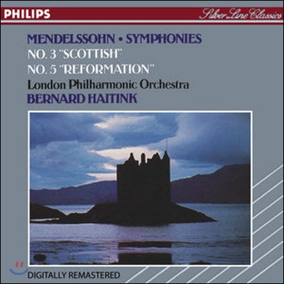 [중고] Bernard Haitink / Mendelssohn: Symphonies Nos. 3 "Scottish" & 5 "Reformation" (4208842)