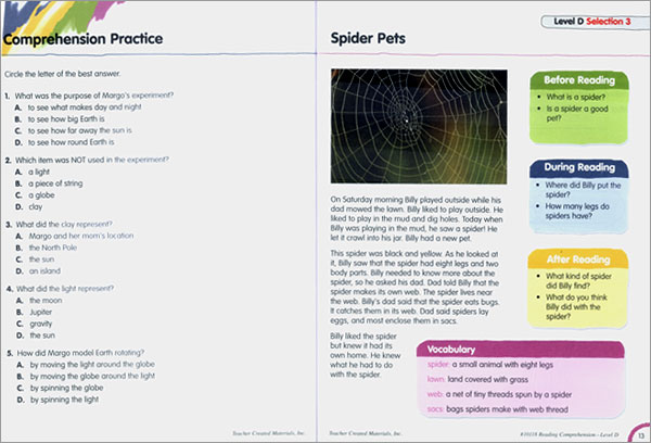 Reading Comprehension Level D : Student Book with CD