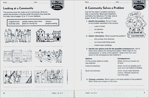 Macmillan / McGraw-Hill Social Studies Grade 3 Our Communities : Practice and Activity Workbook