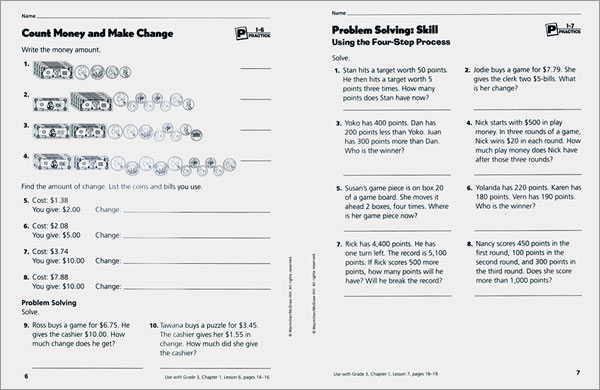 Macmillan/McGraw-Hill Math, Grade 3, Daily Practice Workbook